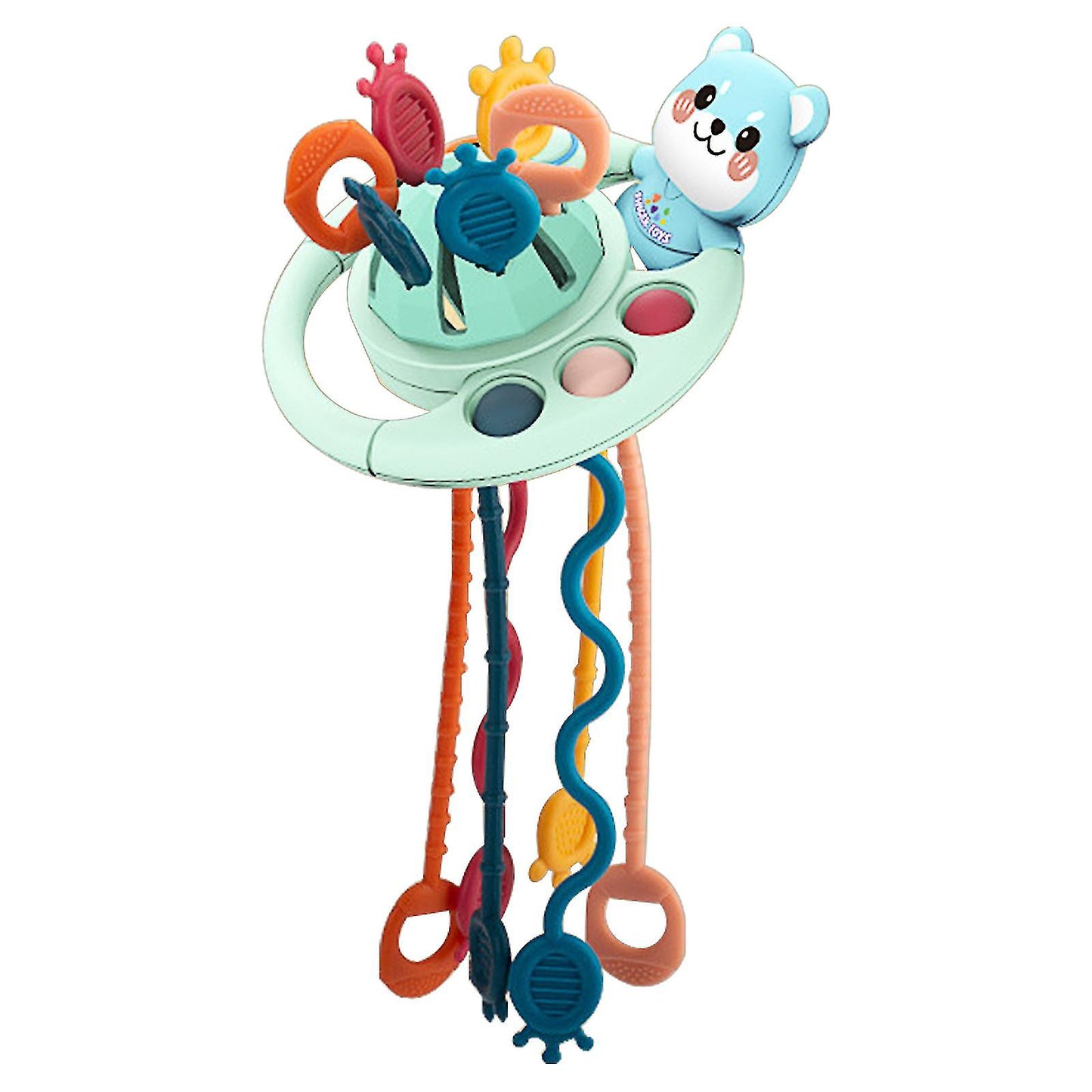 Silicone Pull String Activity Toy, Sensory Toys For Toddlers