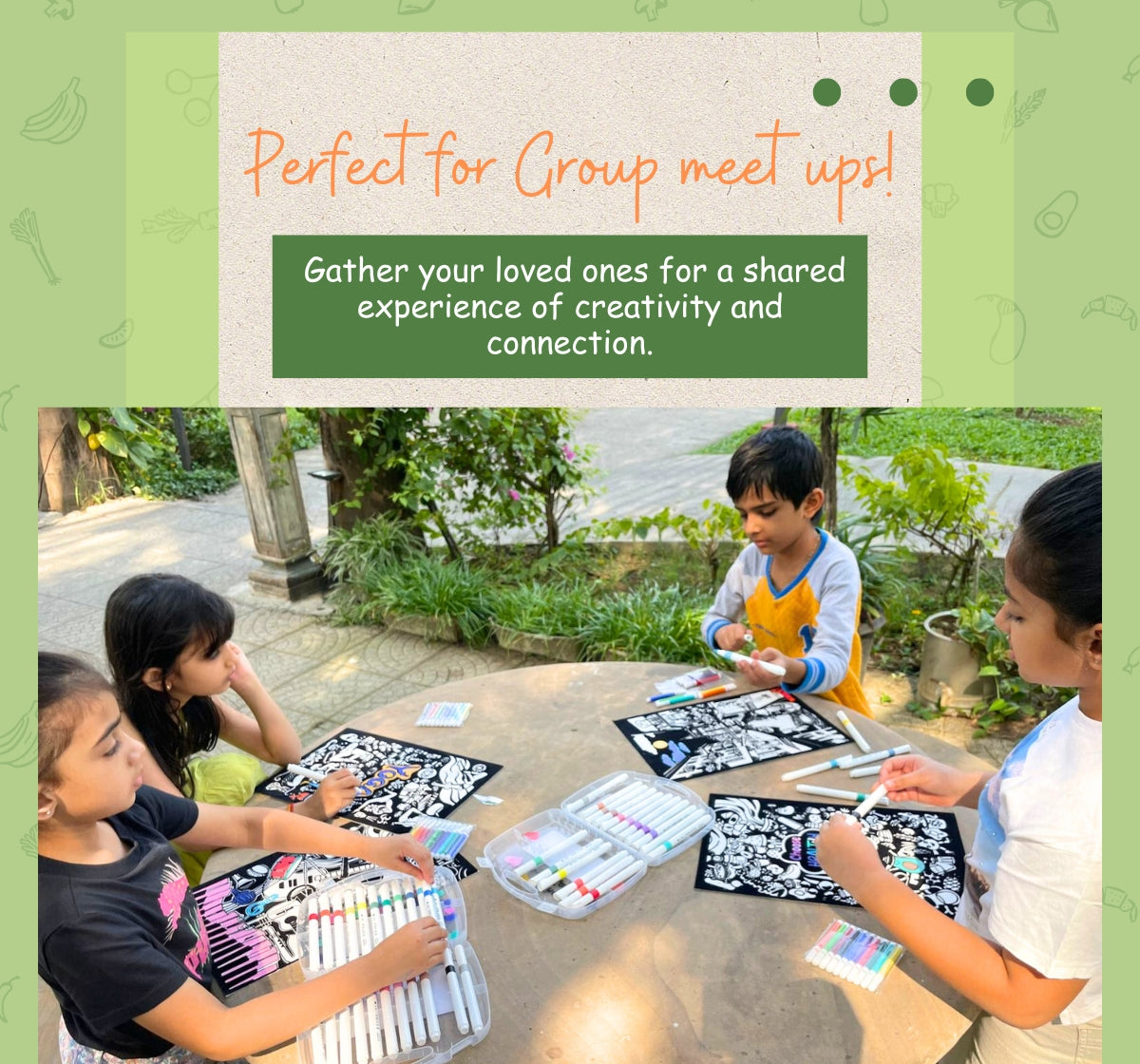 PEPPLAY VELVET COLOURING POSTERS - COLOURFUL HEALTH