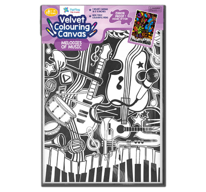 PEPPLAY VELVET COLOURING POSTERS - MELODIES OF MUSIC