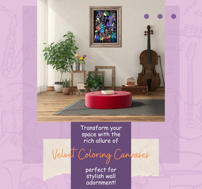 PEPPLAY VELVET COLOURING POSTERS - MELODIES OF MUSIC