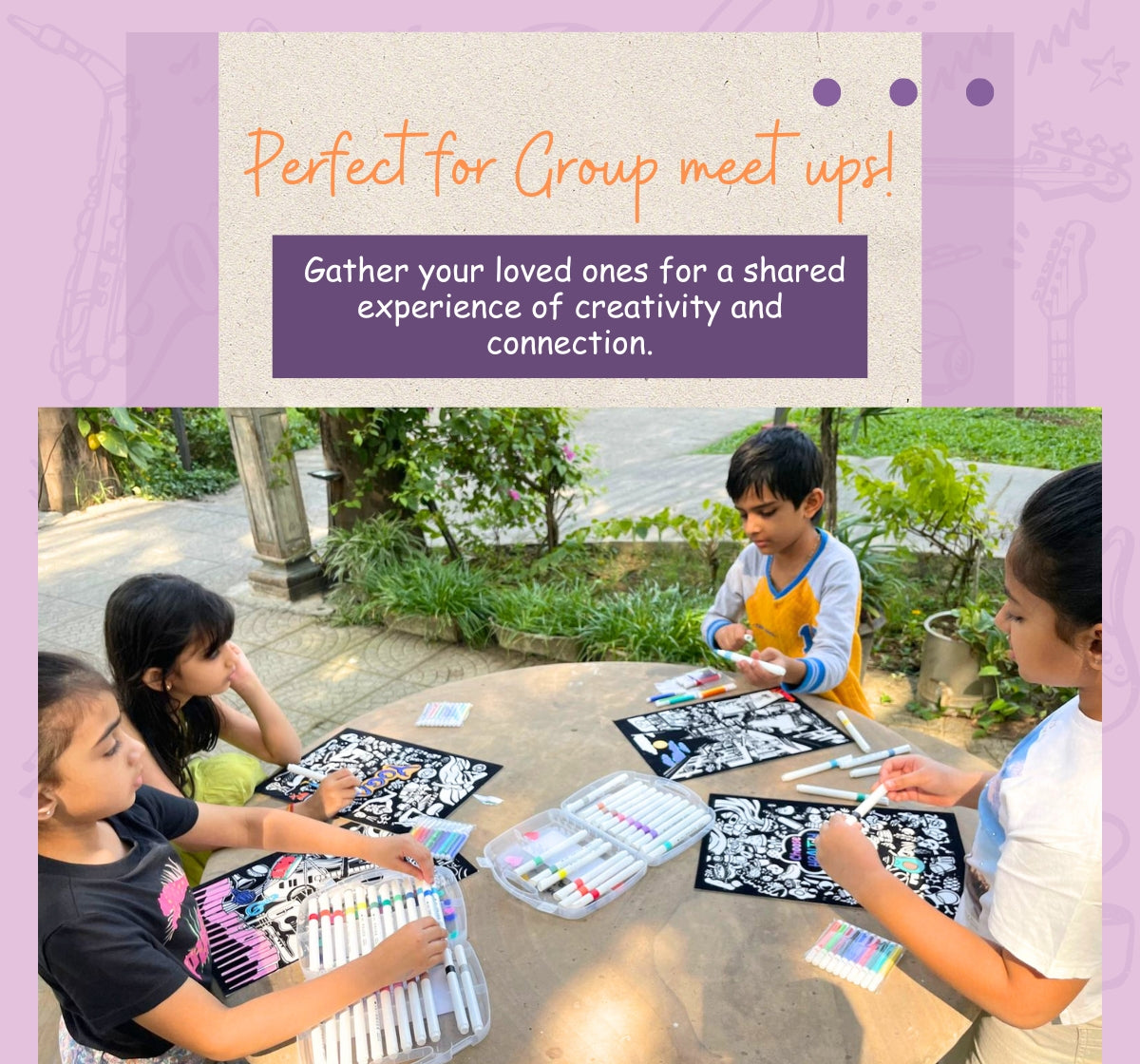 PEPPLAY VELVET COLOURING POSTERS - MELODIES OF MUSIC