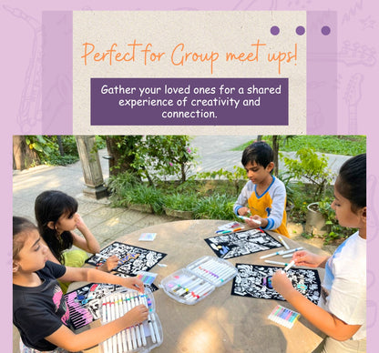 PEPPLAY VELVET COLOURING POSTERS - MELODIES OF MUSIC