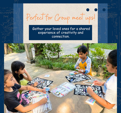 PEPPLAY VELVET COLOURING POSTERS - CITY ON WATER