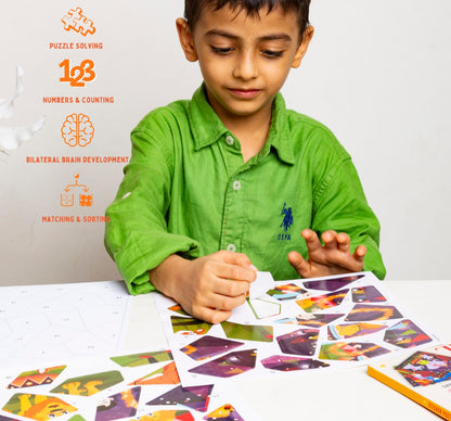 PEPPLAY MOSAIC STICKER BY NUMBER - CIRCUS CARNIVAL