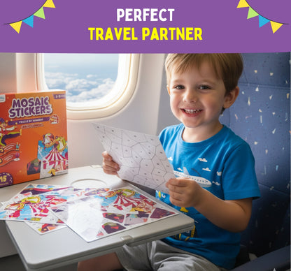 PEPPLAY MOSAIC STICKER BY NUMBER - CIRCUS CARNIVAL