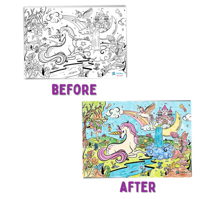 PEPPLAY RECOLOURABLES COLOUR & WIPE PLACEMATS - MAGICAL LAND