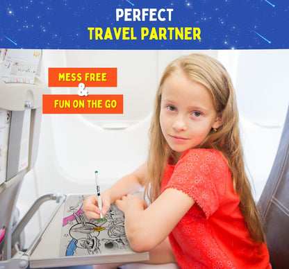 PEPPLAY RECOLOURABLES COLOUR & WIPE PLACEMATS - SPACE SAGA