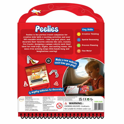 Peelies: Cars, Trucks & More! | Reusable Sticker Activity Book
