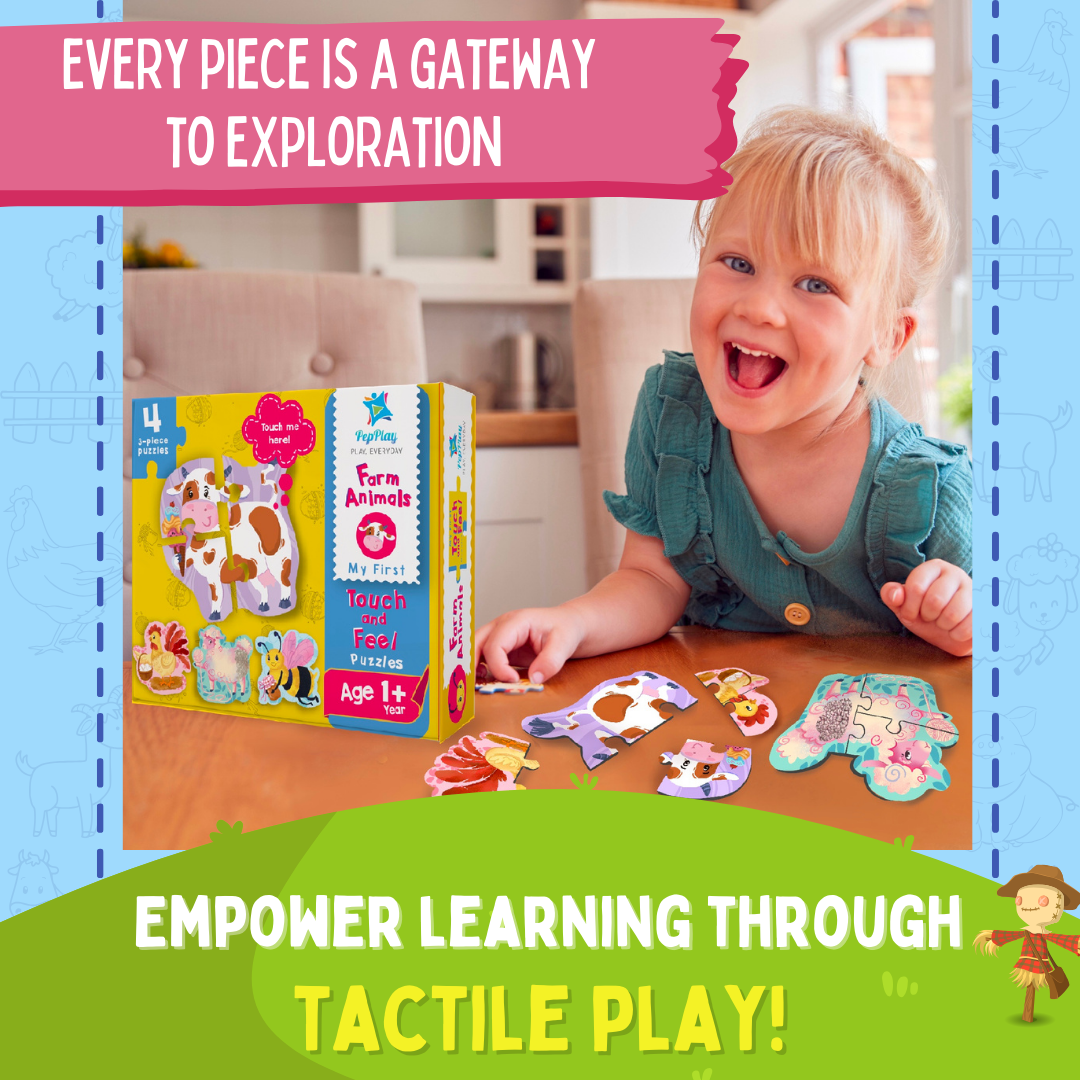 MY FIRST TOUCH & FEEL PUZZLES - FARM ANIMALS