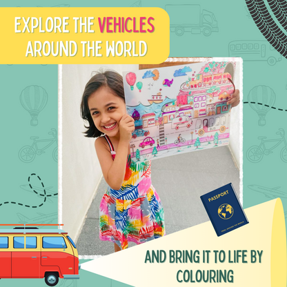 PEPPLAY DOODLE PLACEMATS - VEHICLES