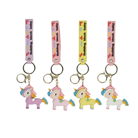 Fancy Unicorn Keychain Set