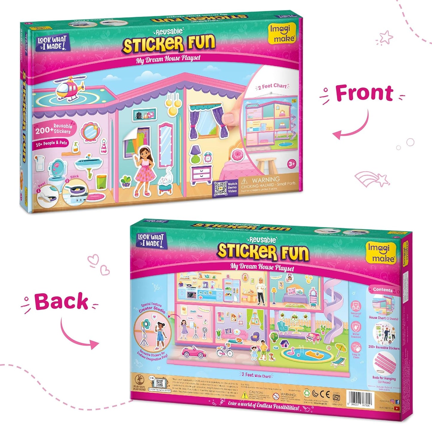 Imagimake My Dream House DIY Sticker Playset
