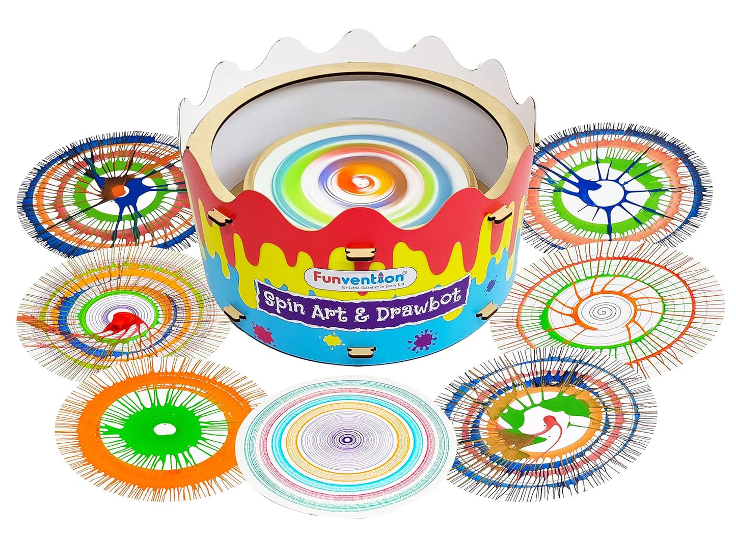 DIY Spin Art Machine & Drawbot Paint Craft Kit