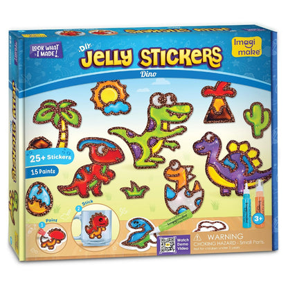 Imagimake DIY Dino Jelly Stickers | 25+ Stickers