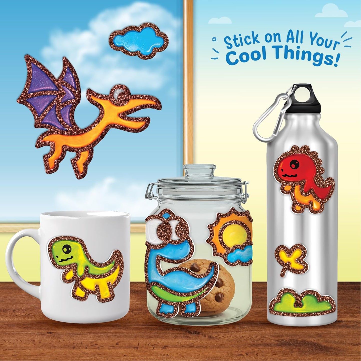 Imagimake DIY Dino Jelly Stickers | 25+ Stickers