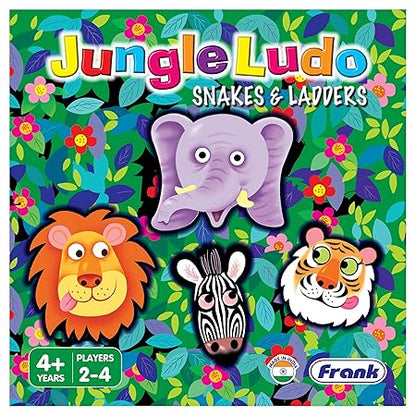 Snakes & Ladders – Animal-Themed Board Game for Kids | Ages 4+ | 2–4 Players | Fun & Educational Playtime