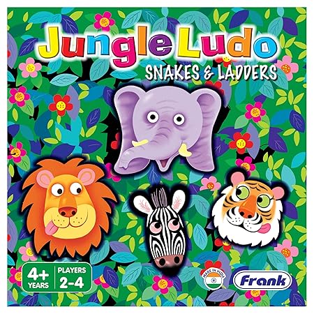 Snakes & Ladders – Animal-Themed Board Game for Kids | Ages 4+ | 2–4 Players | Fun & Educational Playtime