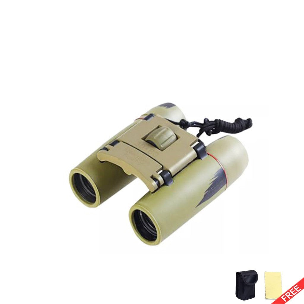 Folding Binoculars With Strap and Pouch - 30x60 Zoom Outdoor Travel