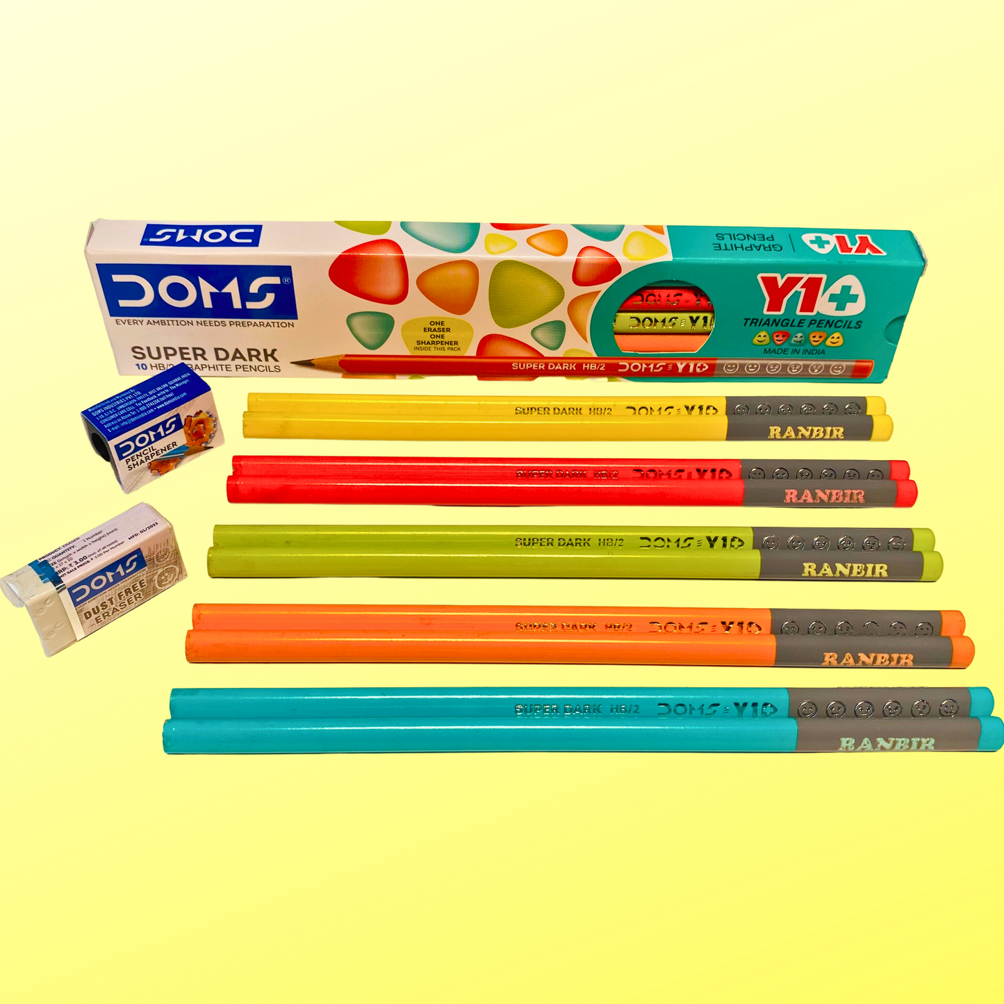 Personalized Pencils Set with Name Engraved on it