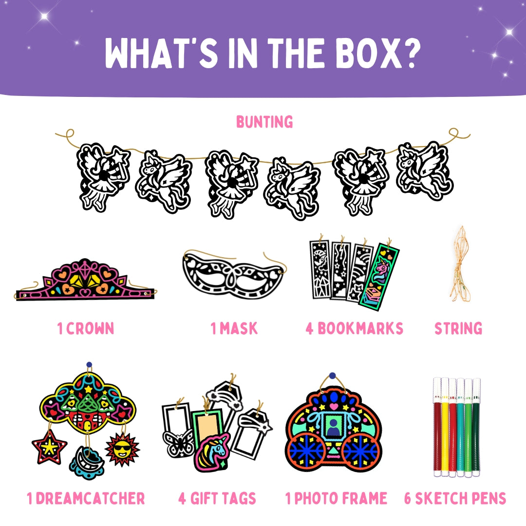 PEPPLAY COLOUR IN VELVET - UNICORN & FAIRIES