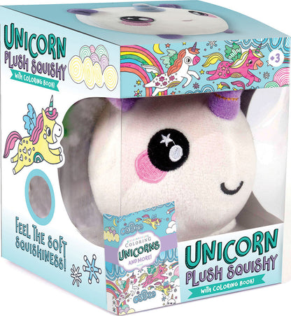 Narwhal Plush - Unicorn Squishy and Book Kit