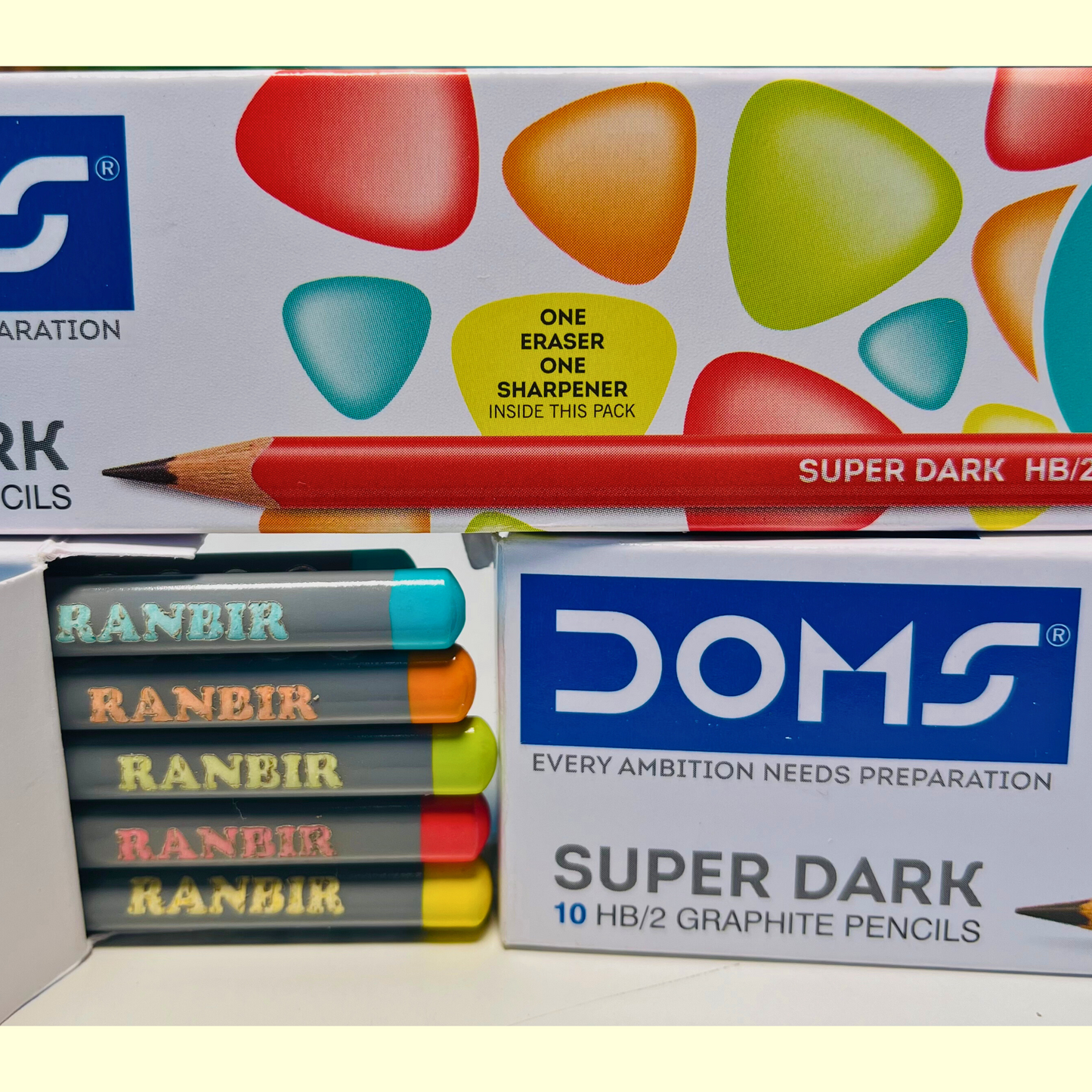 Personalized Pencils Set with Name Engraved on it
