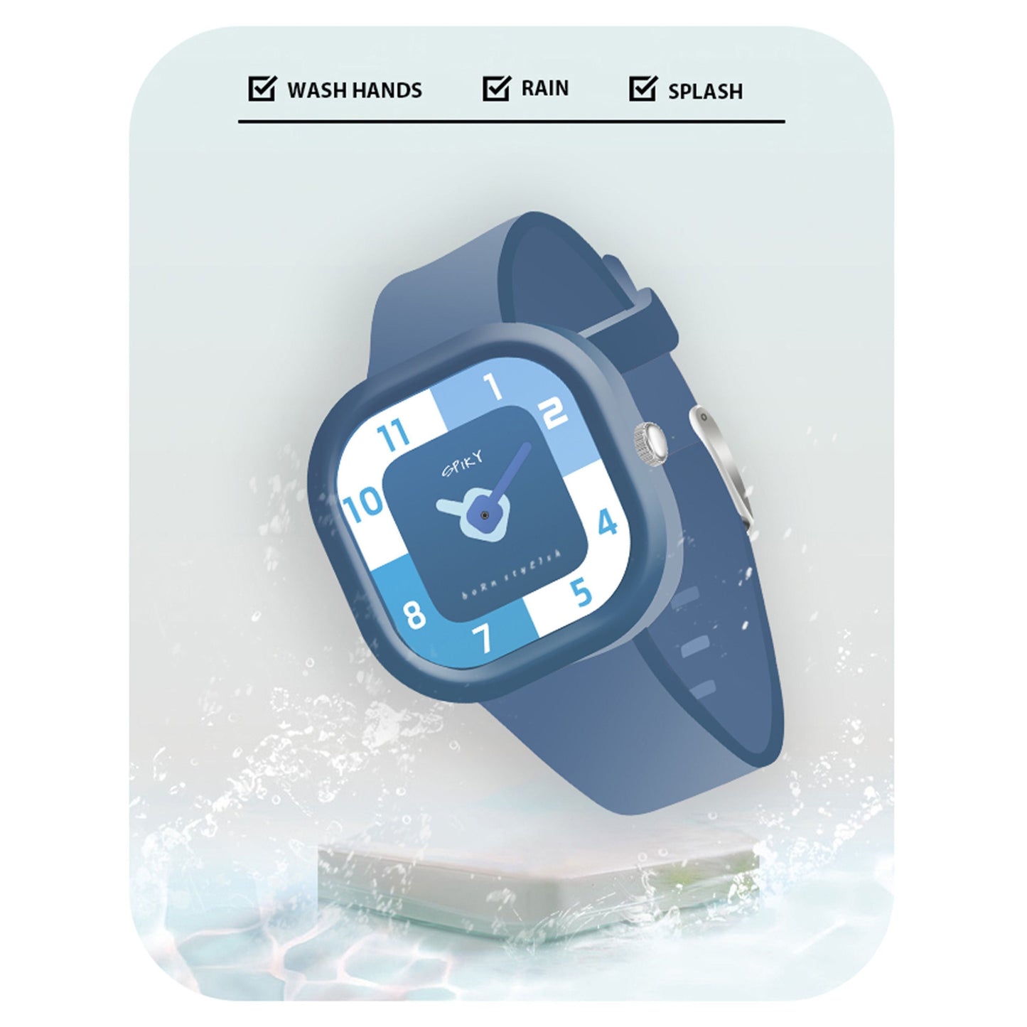 Attractive Square Multicolor Analog Watch