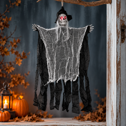 Animated Creepy Cackler – Phantom White