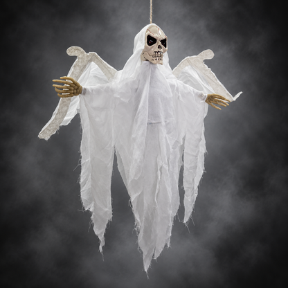 Animated Midnight Raven - White Winged