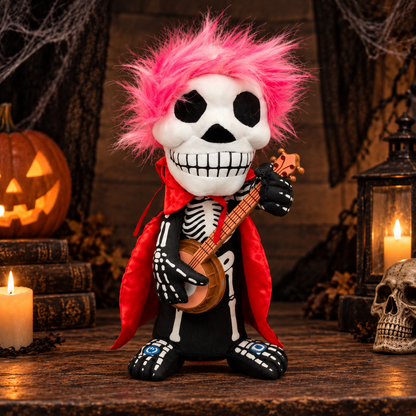 Animated Skeleton Rockstar – Banjo Ghoul