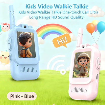 Kids Video Walkie Talkie Set – With HD Camera, Voice Changer & Long-Range Talk