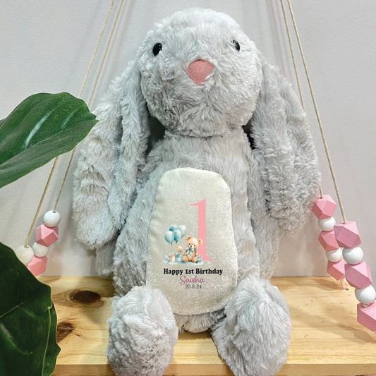Babble Wrap Bella The Bunny - Birthday Bear