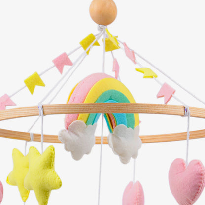 Cot / Crib Mobile - Rainbow Unicorn Delight