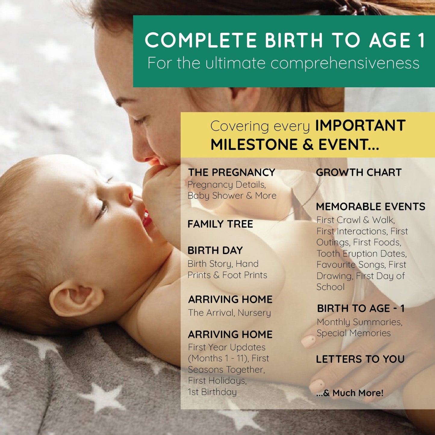 Baby First Year Record Book