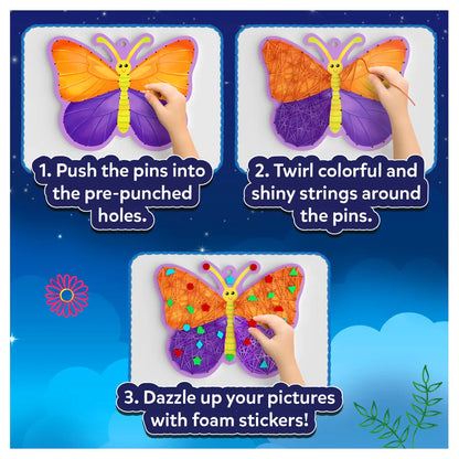 Skillmatics Super Strings Craft Kit for Kids  | Ages 6–12 | Mess-Free Art Activity