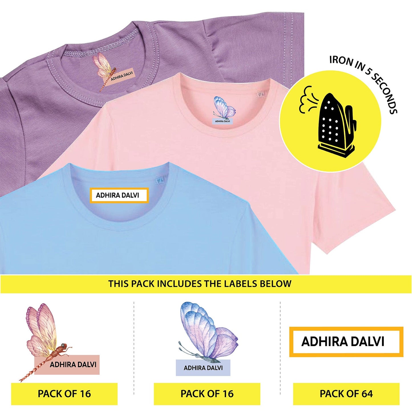 Custom Iron On Labels for Clothes