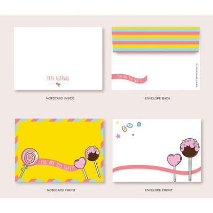 Folded-Notecards + Envelopes - Set of 25