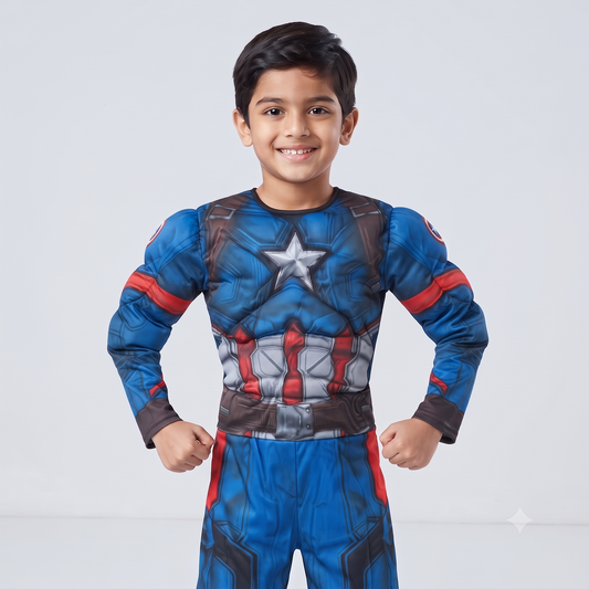 Captain Hero Muscle Halloween Costume