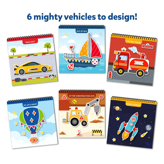 Peelies: Cars, Trucks & More! | Reusable Sticker Activity Book