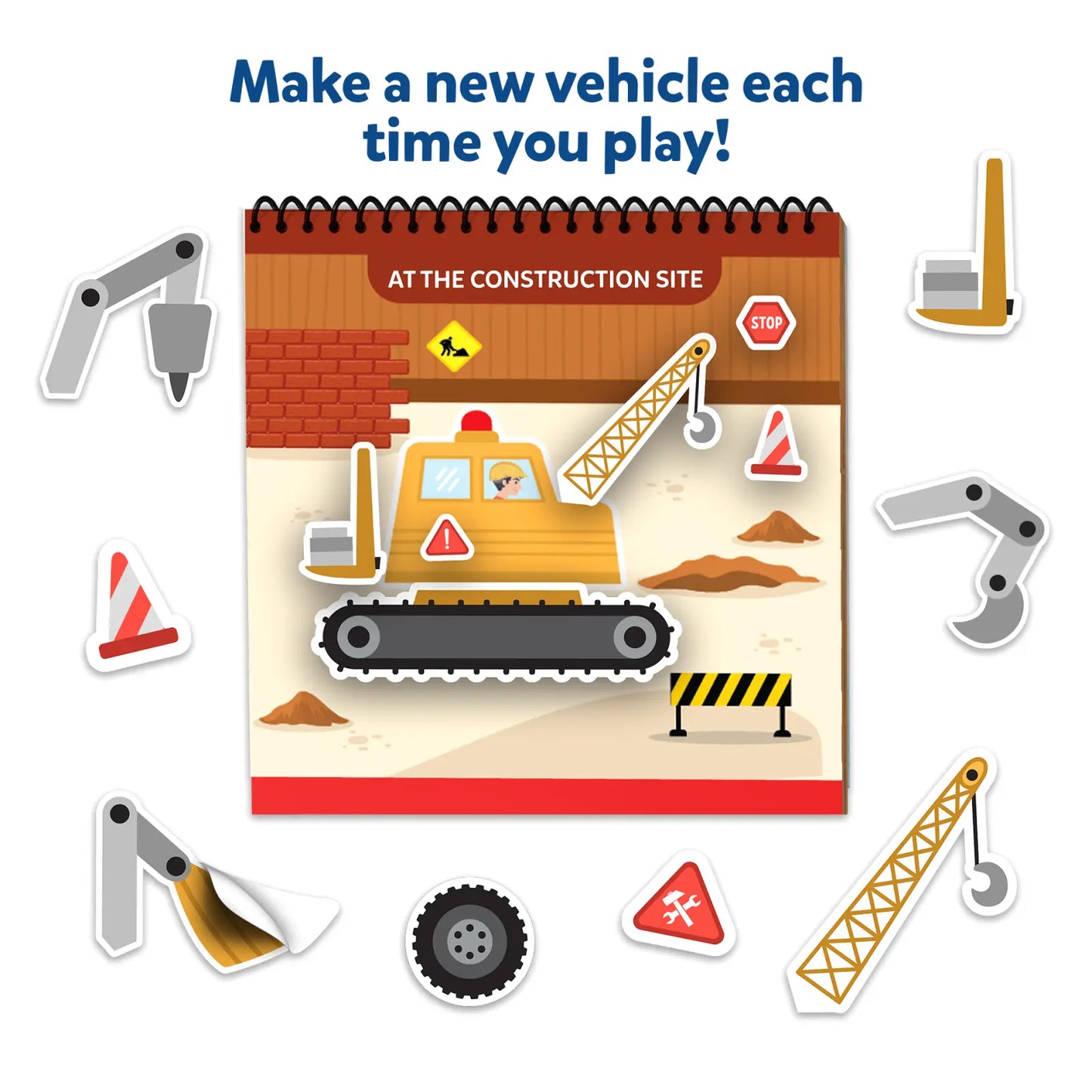 Peelies: Cars, Trucks & More! | Reusable Sticker Activity Book