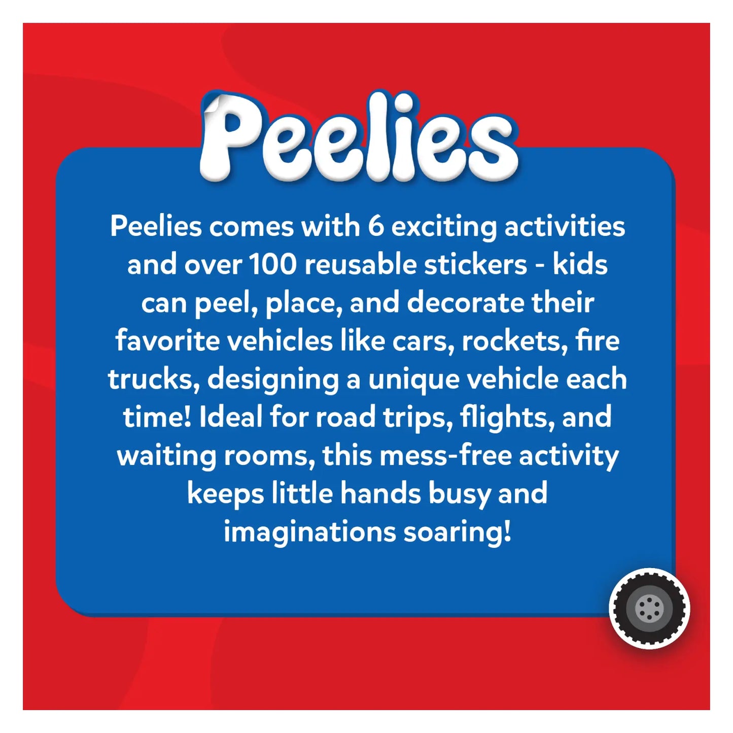 Peelies: Cars, Trucks & More! | Reusable Sticker Activity Book