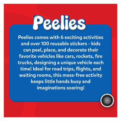 Peelies: Cars, Trucks & More! | Reusable Sticker Activity Book