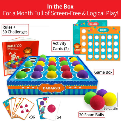 Ballaroo 3-in-1 Logic Games & Puzzles