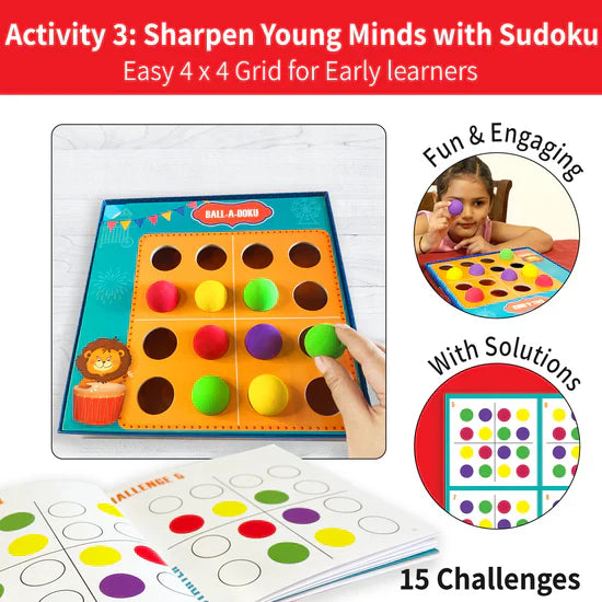 Ballaroo 3-in-1 Logic Games & Puzzles