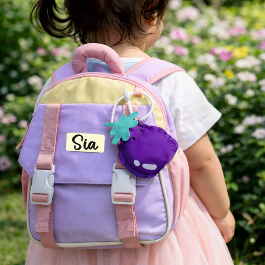 Classic Preschool Backpack with Cute Veggie Charm