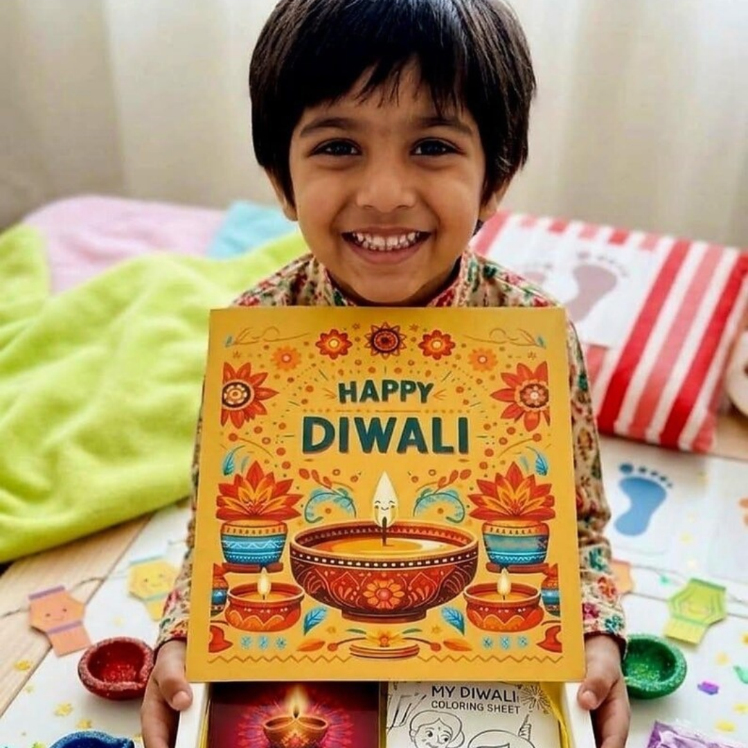 DIY Diwali Kids Activity Box | Mandala Painting Craft Kit | Festival Hamper | Gift Set