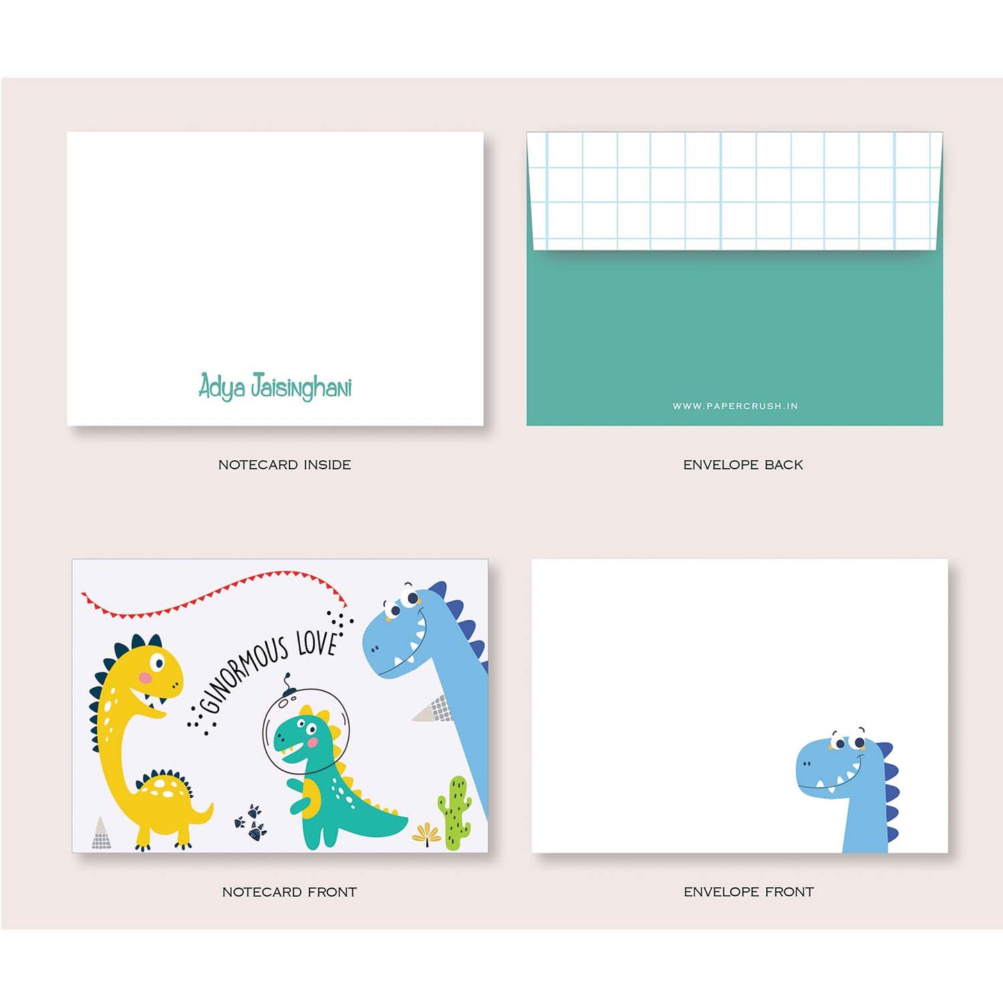 Folded-Notecards + Envelopes - Set of 25