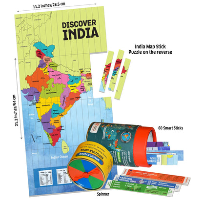 Smart Sticks- Discover India (A Game and Puzzle)