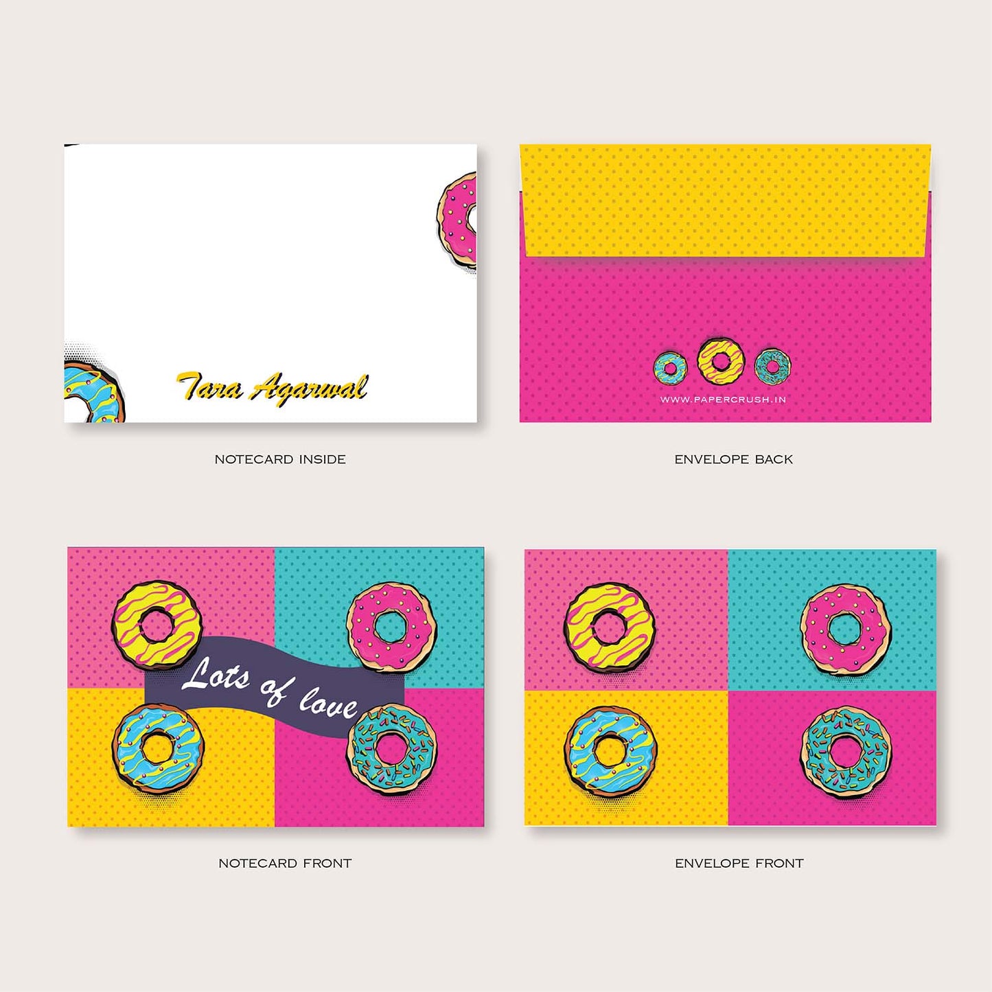 Folded-Notecards + Envelopes - Set of 25