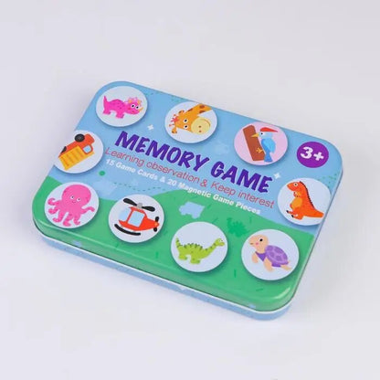 Magnetic Memory Game in a Tin Box